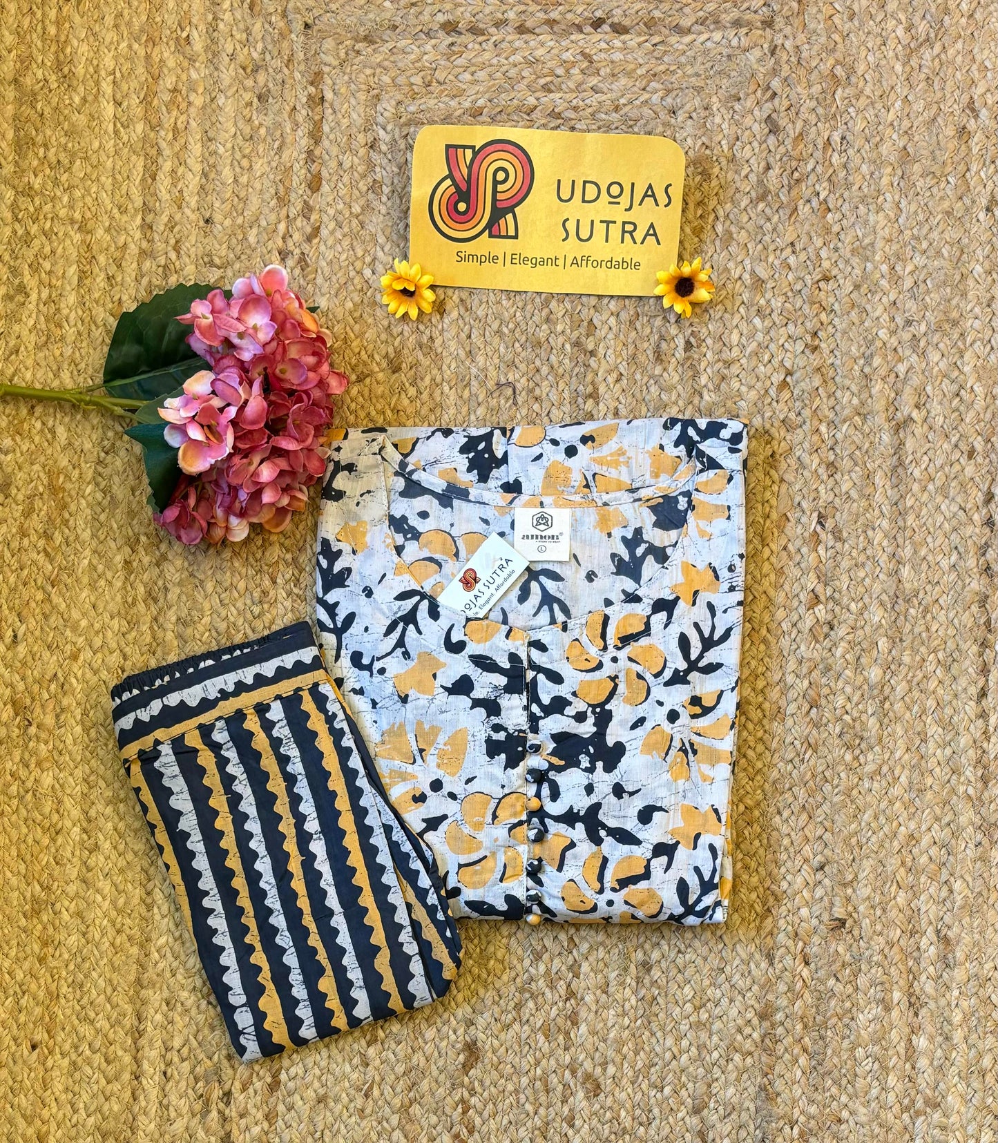 Cotton Batik Top and Pant set