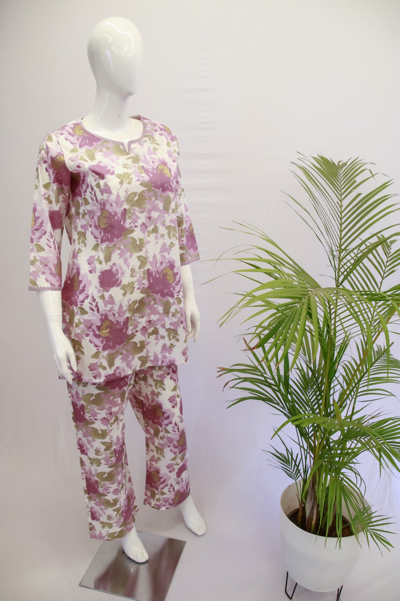 Cotton Lavendar Co-Ord Set