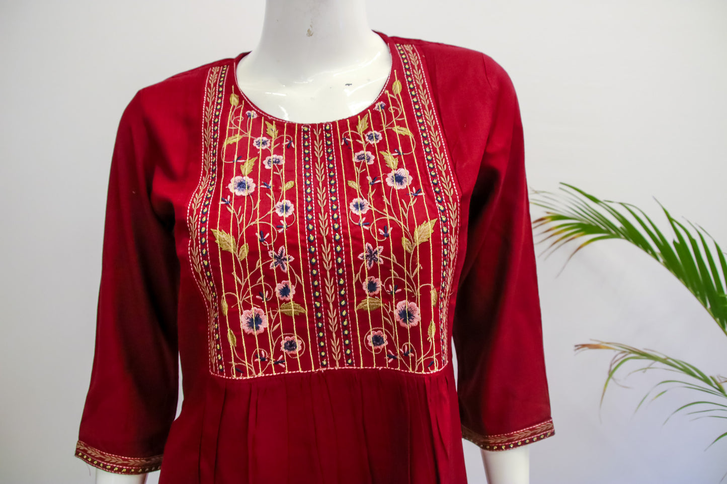 Cotton Maroon Tunic
