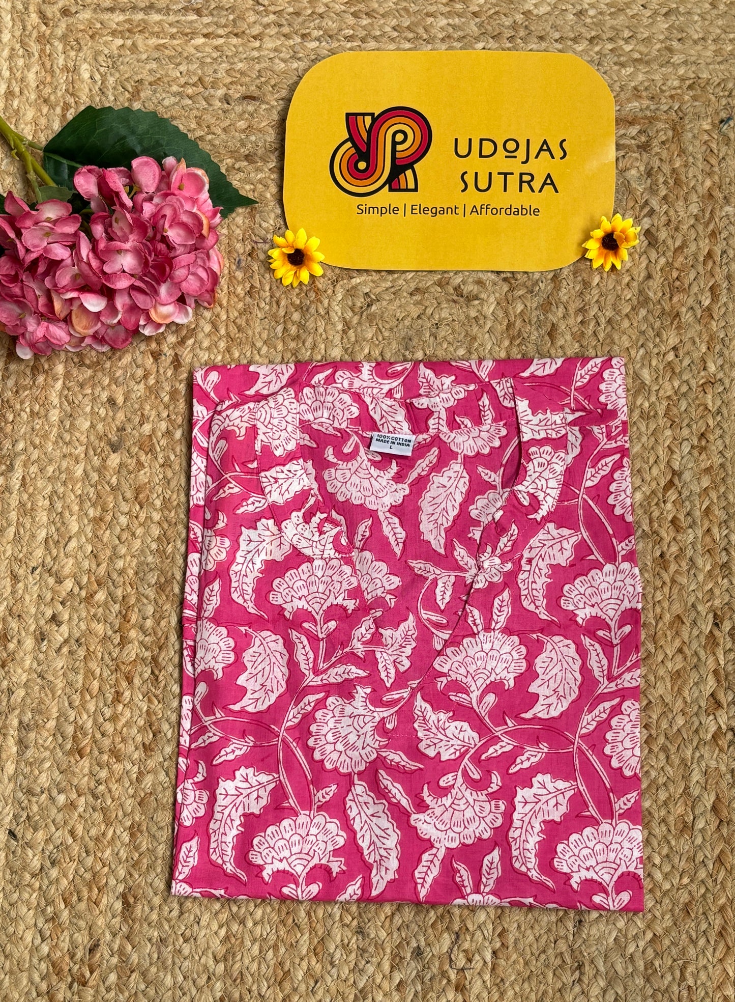 Jaipur Short Tunic - Pink