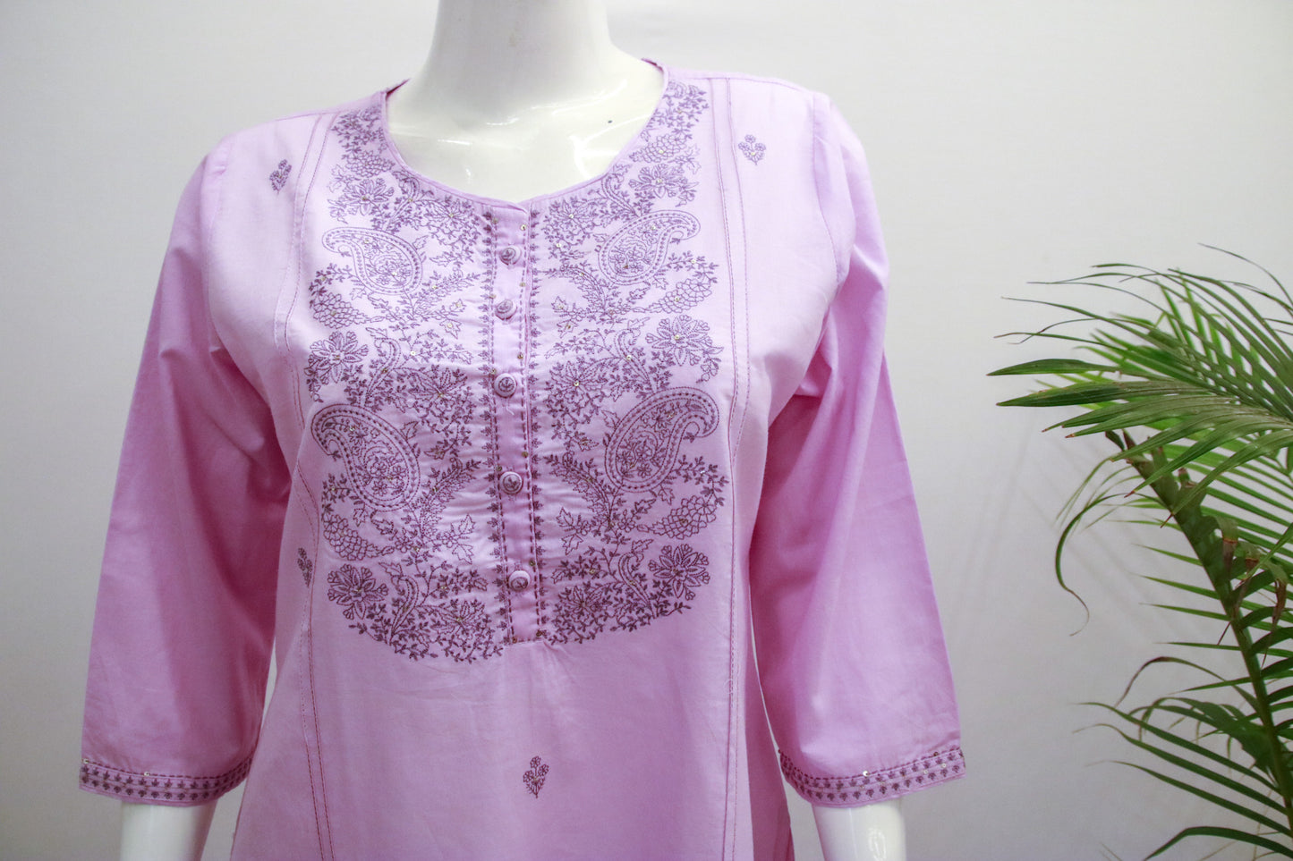 Cotton Lavender Purple Top and Bottom