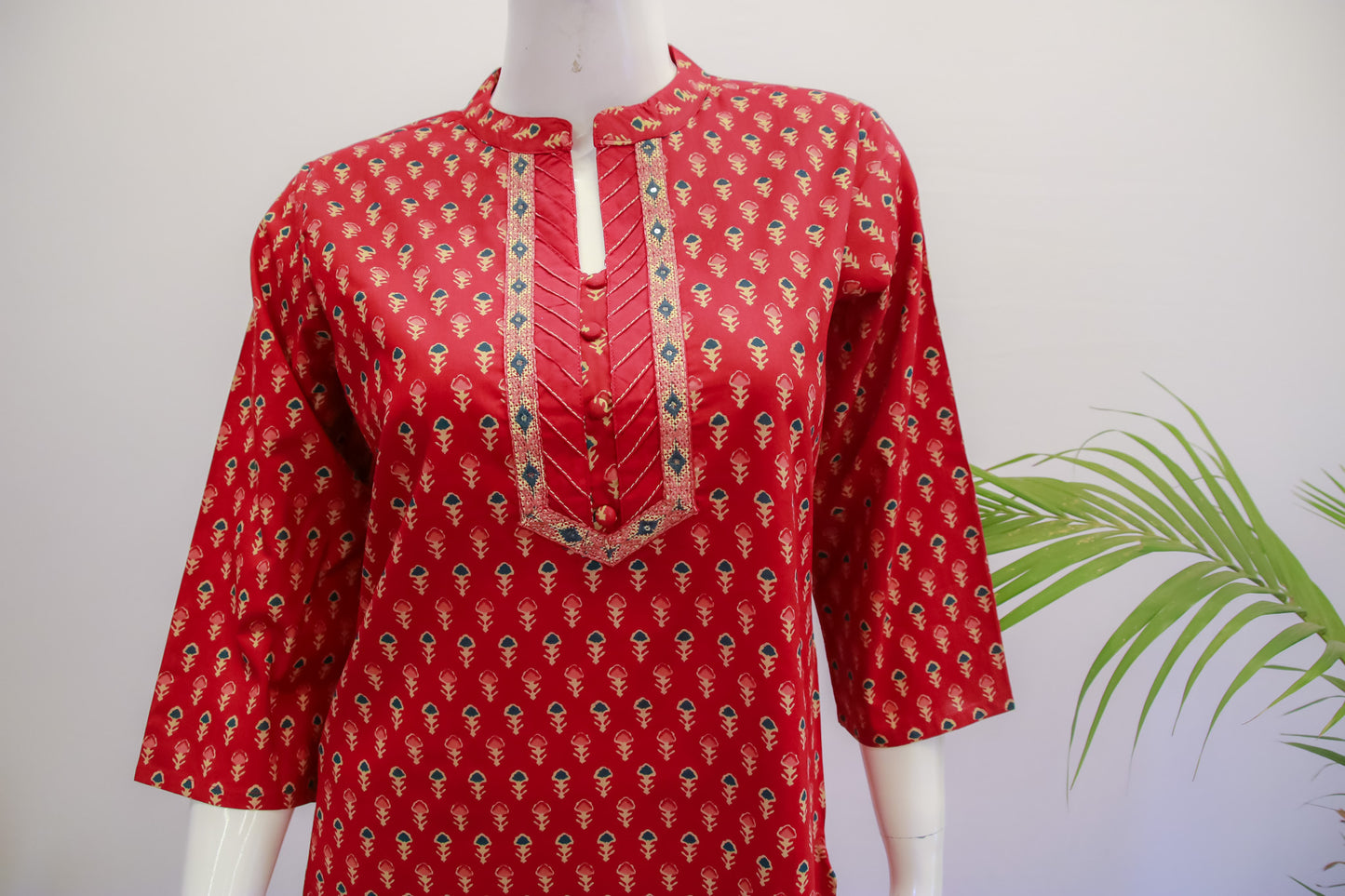 Premium Red Dupatta Set