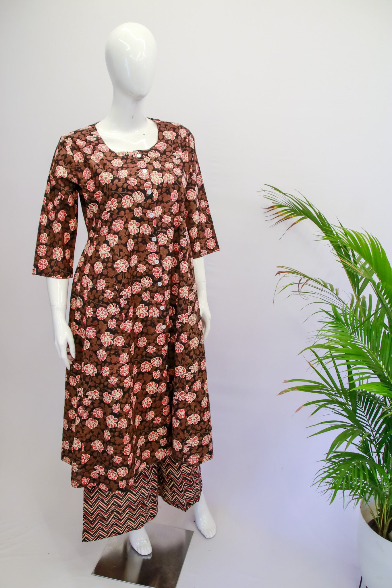 Floral Cotton Top Pant Set