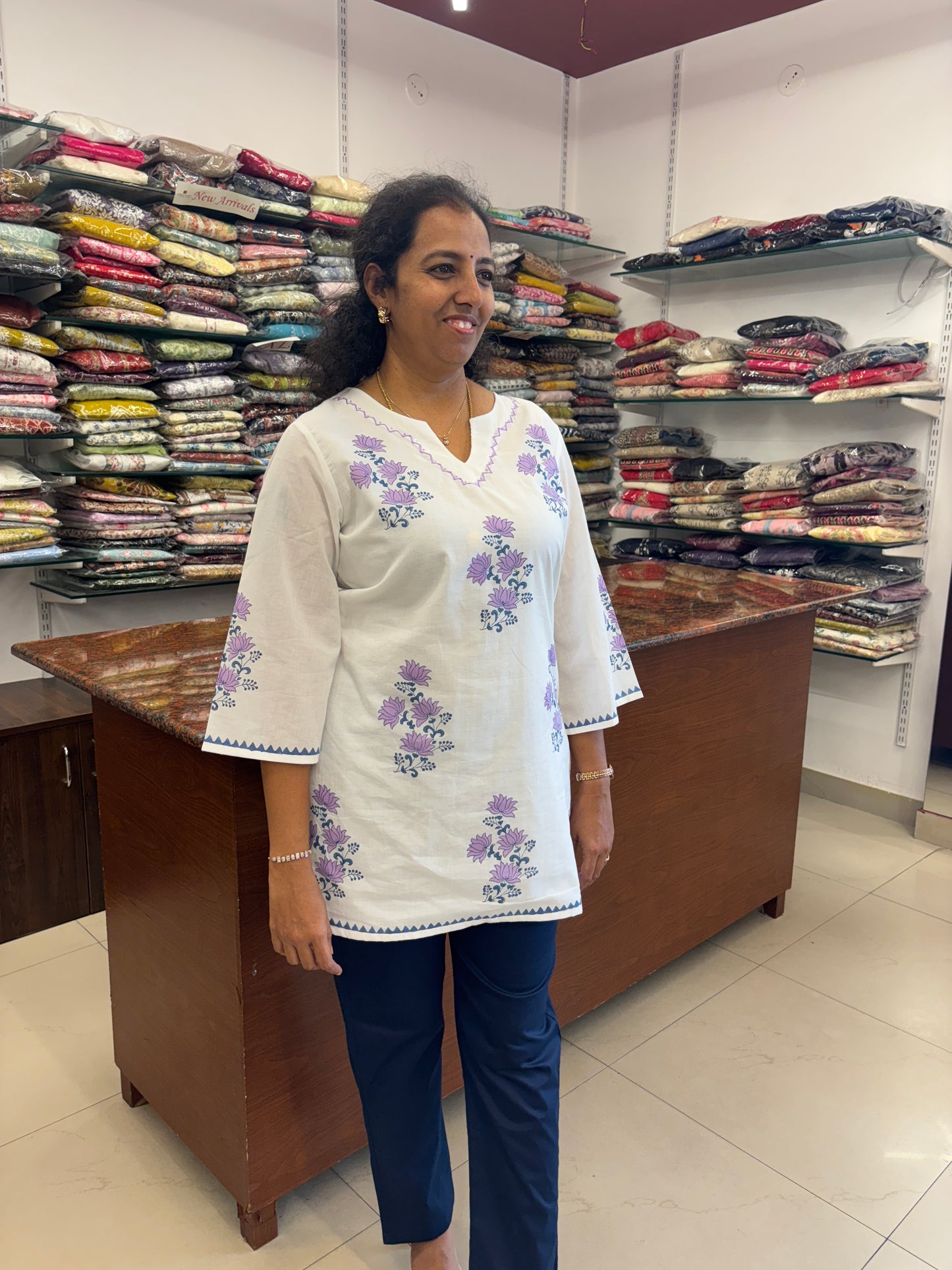 Premium Cotton White Tunic