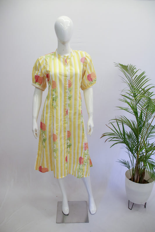 Yellow Cotton Dress