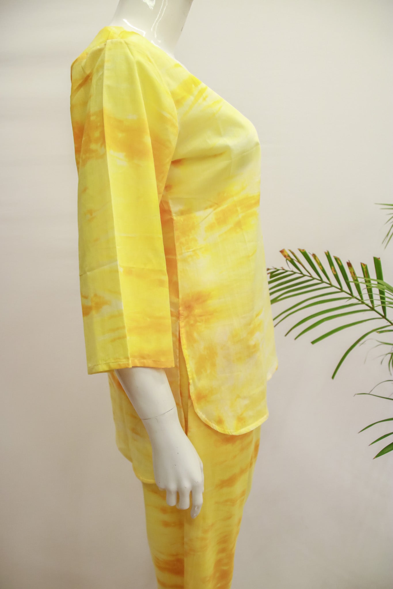 Premium Yellow Dyed Co-Ord Set