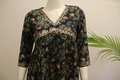 Muslin Alia Cut Dress