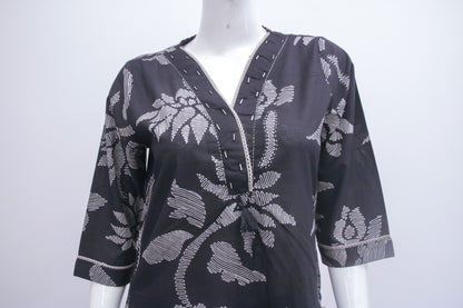 Black Floral Kurta & Pant Set