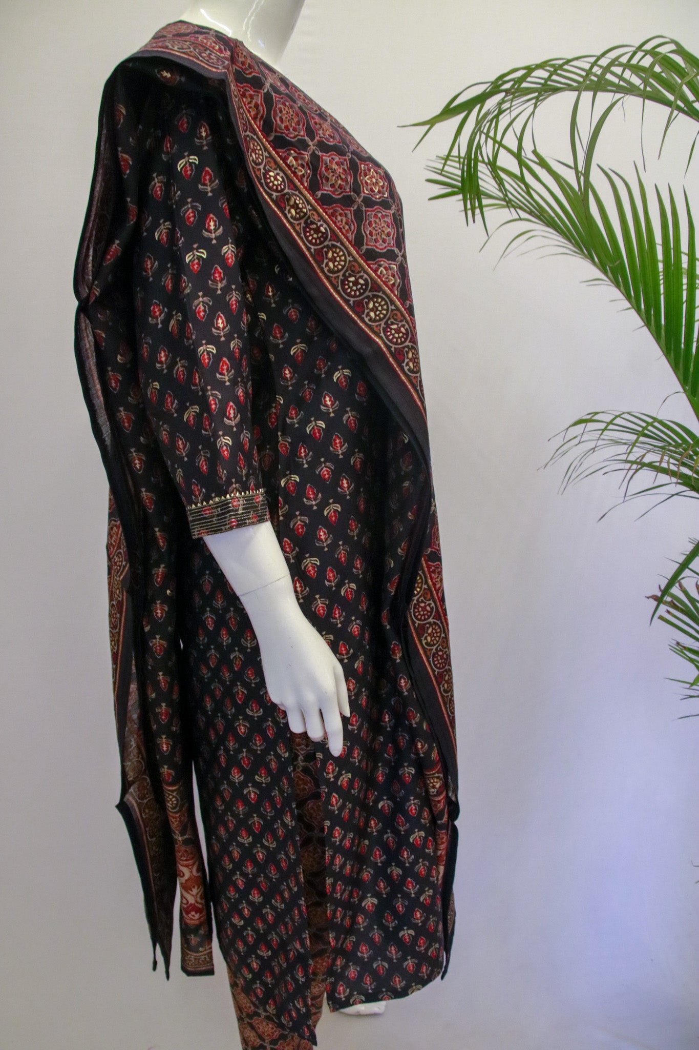 Modal Chanderi Pittan Dupatta Set