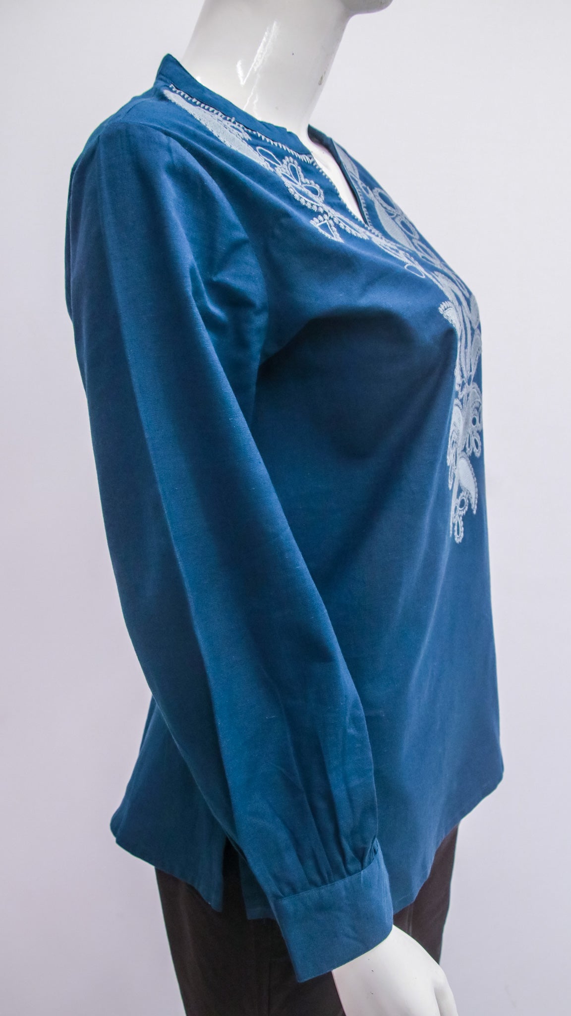 Blue colored short top