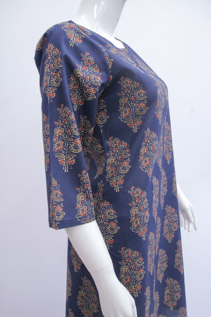 Blue Floral Kurti