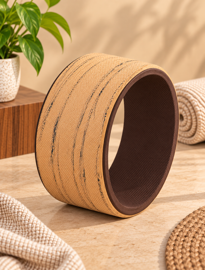 Premium Cork Yoga Wheel  (Regular Size) for Back Bends, Stretching & Flexibility (Copy) (Copy) (Copy)