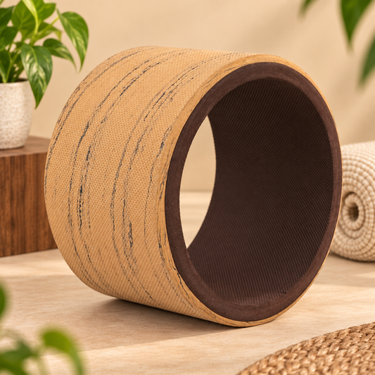 Premium Cork Yoga Wheel  Big for Back Bends, Stretching & Flexibility (Copy)
