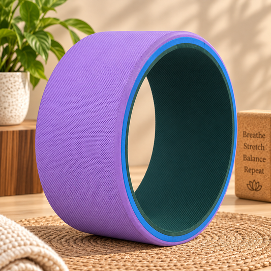 Premium Purple Yoga Wheel  Big for Back Bends, Stretching & Flexibility (Copy)
