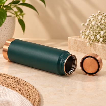 Pillar Hammered Copper Water Bottle – 750ml