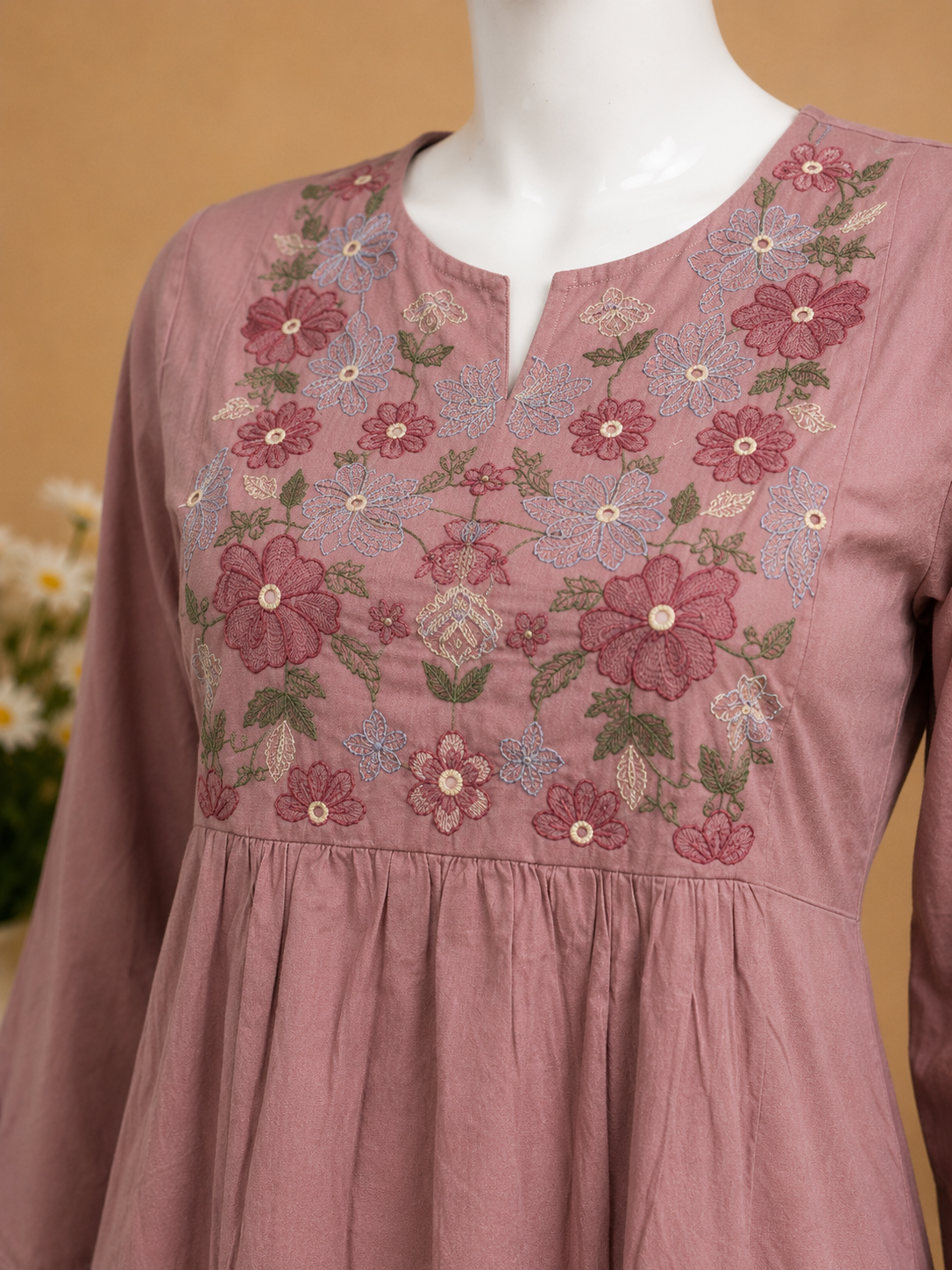 Pink Cotton Top and Pant Set