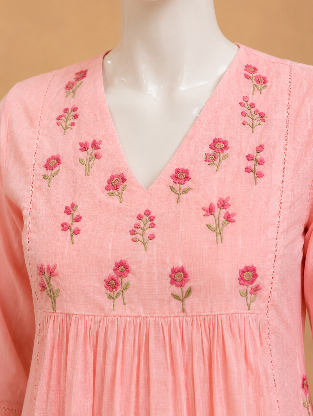 Cotton Baby Pink Top and Pant Set