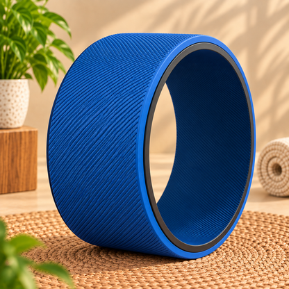 Premium Blue Yoga Wheel  (Regular Size) for Back Bends, Stretching & Flexibility (Copy) (Copy)