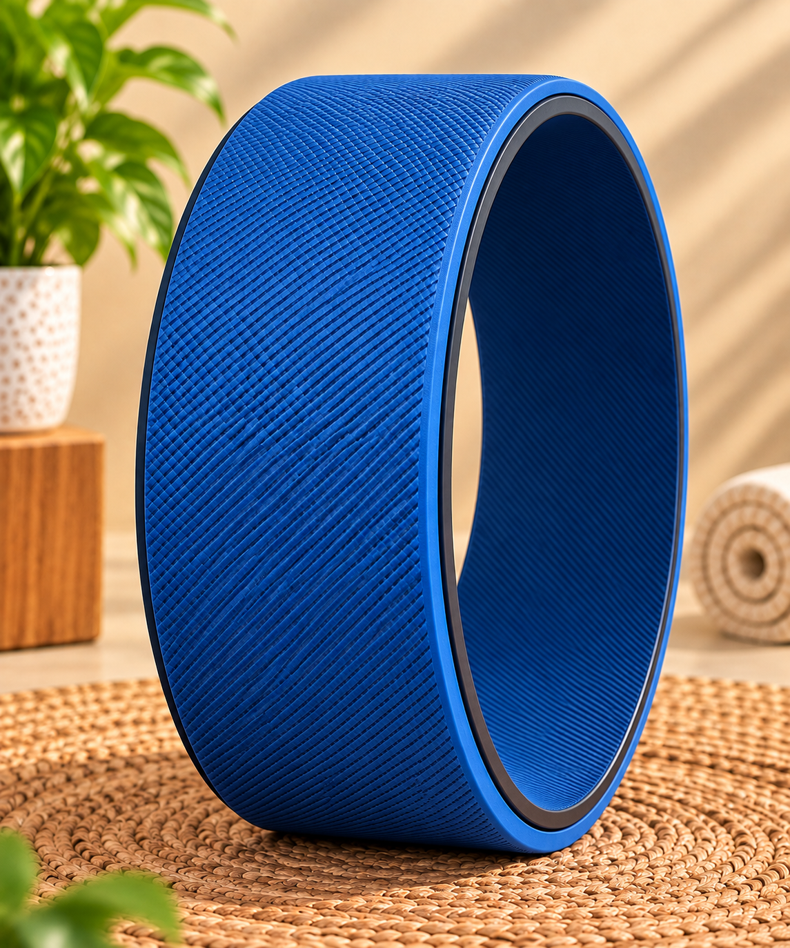Premium Blue Yoga Wheel  (Regular Size) for Back Bends, Stretching & Flexibility (Copy) (Copy)