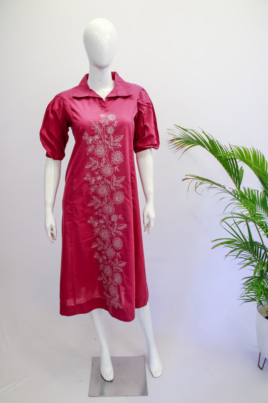 Collared Pink Dress