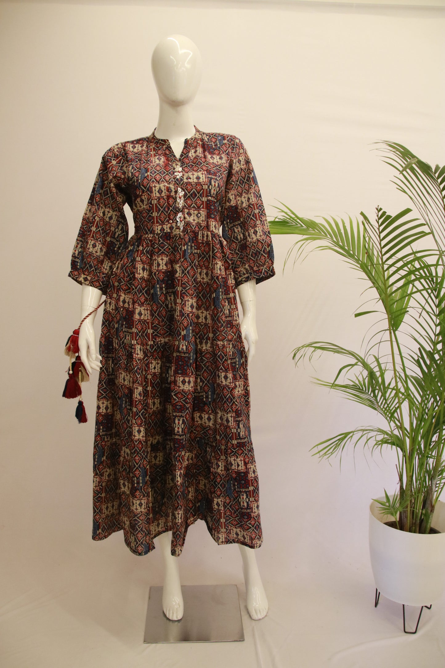 Cotton Ajrakh Dress