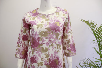 Cotton  Lavendar Co-Ord Set