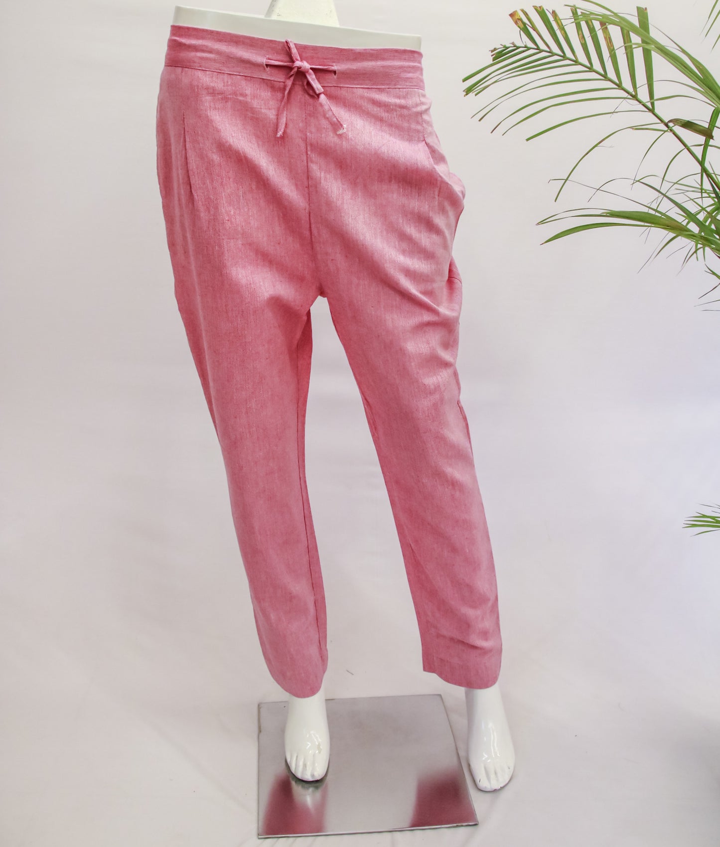 Cotton Pink Straight Pant