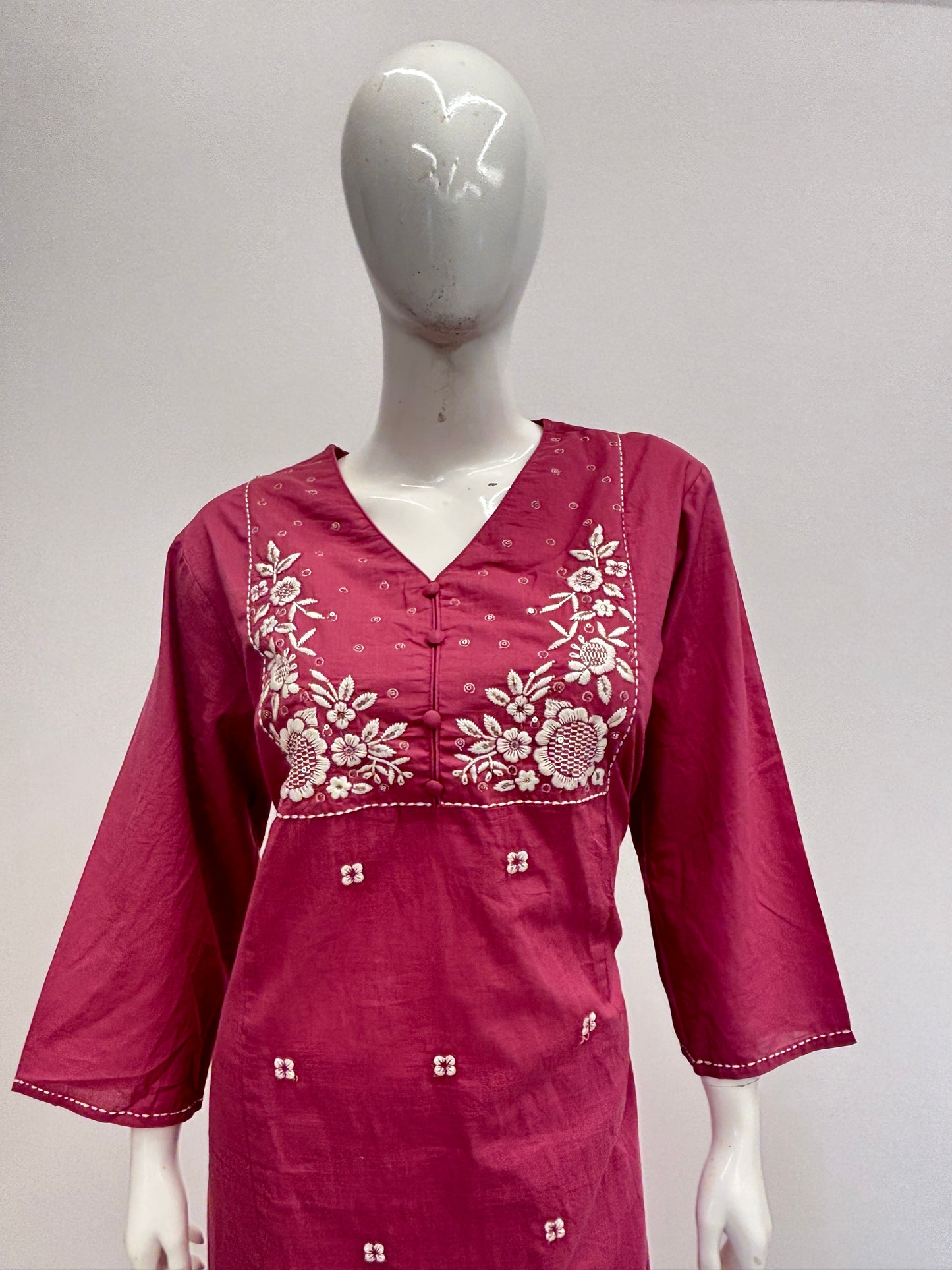 Cotton Pink Top and Pant Set