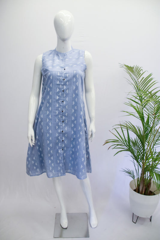 Cotton Sky Blue Dress