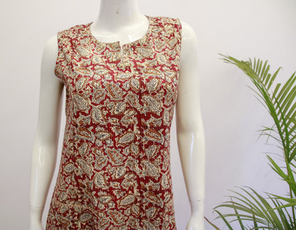 Cotton Sleeveless  Top and Bottom Set