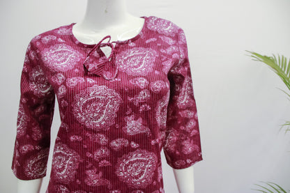 Cotton Wine Tunic