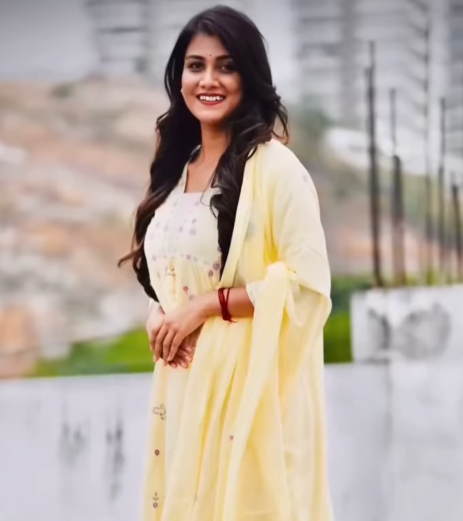 Cotton Yellow Dupatta Set