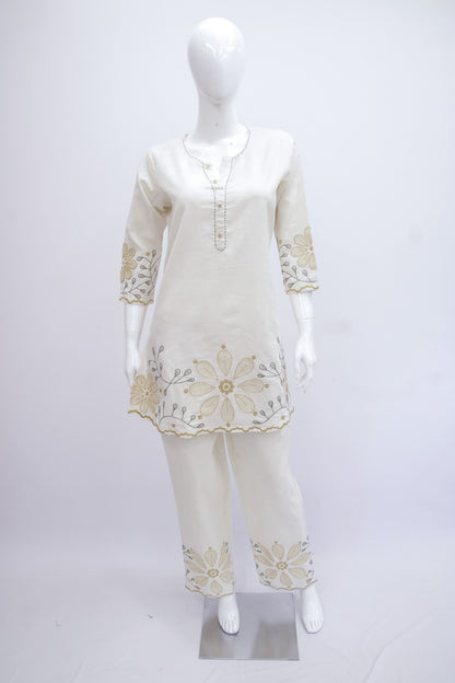 Cream Flex Co-ord Set