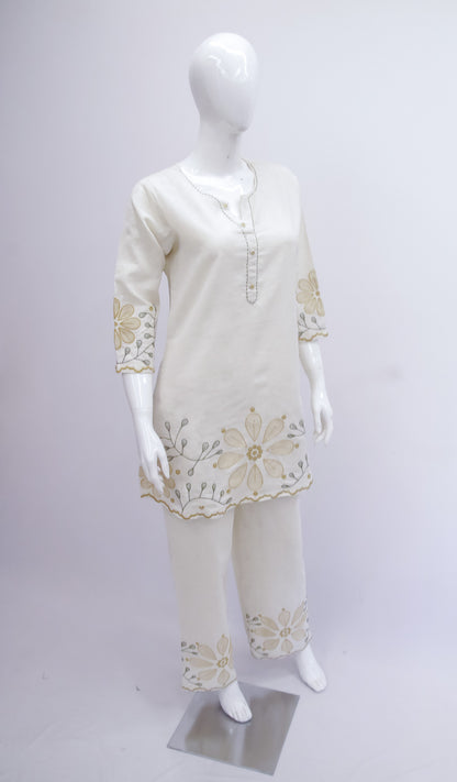 Cream Flex Co-ord Set