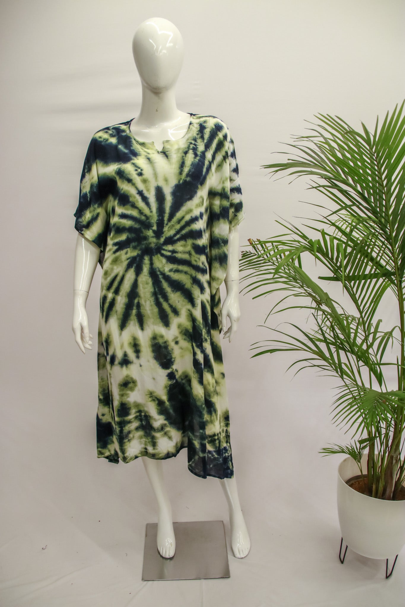 Crepe Green Kaftan