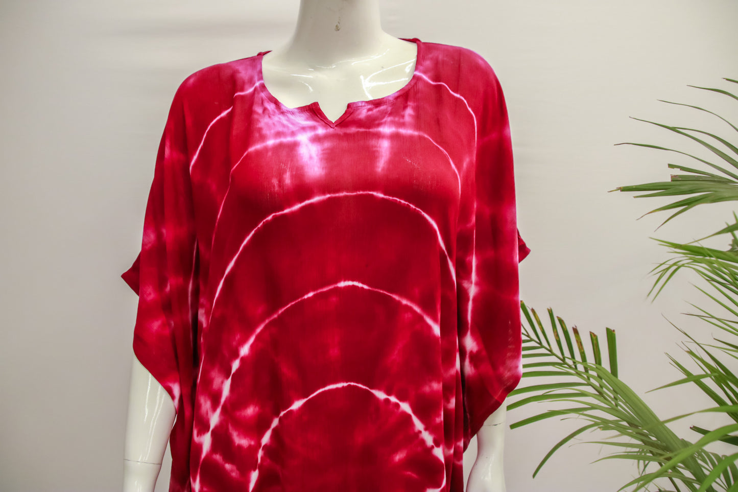 Crepe Red Kaftan