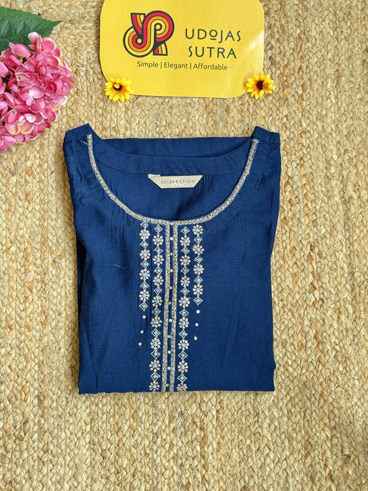 Muslin Blue Kurti