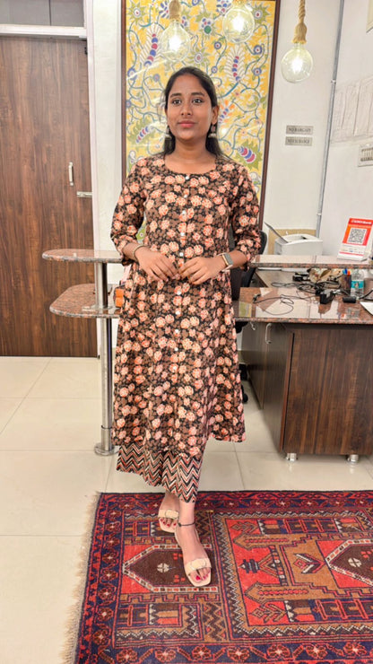 Floral Cotton Top Pant Set