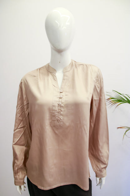Gold Modal Silk Shirt