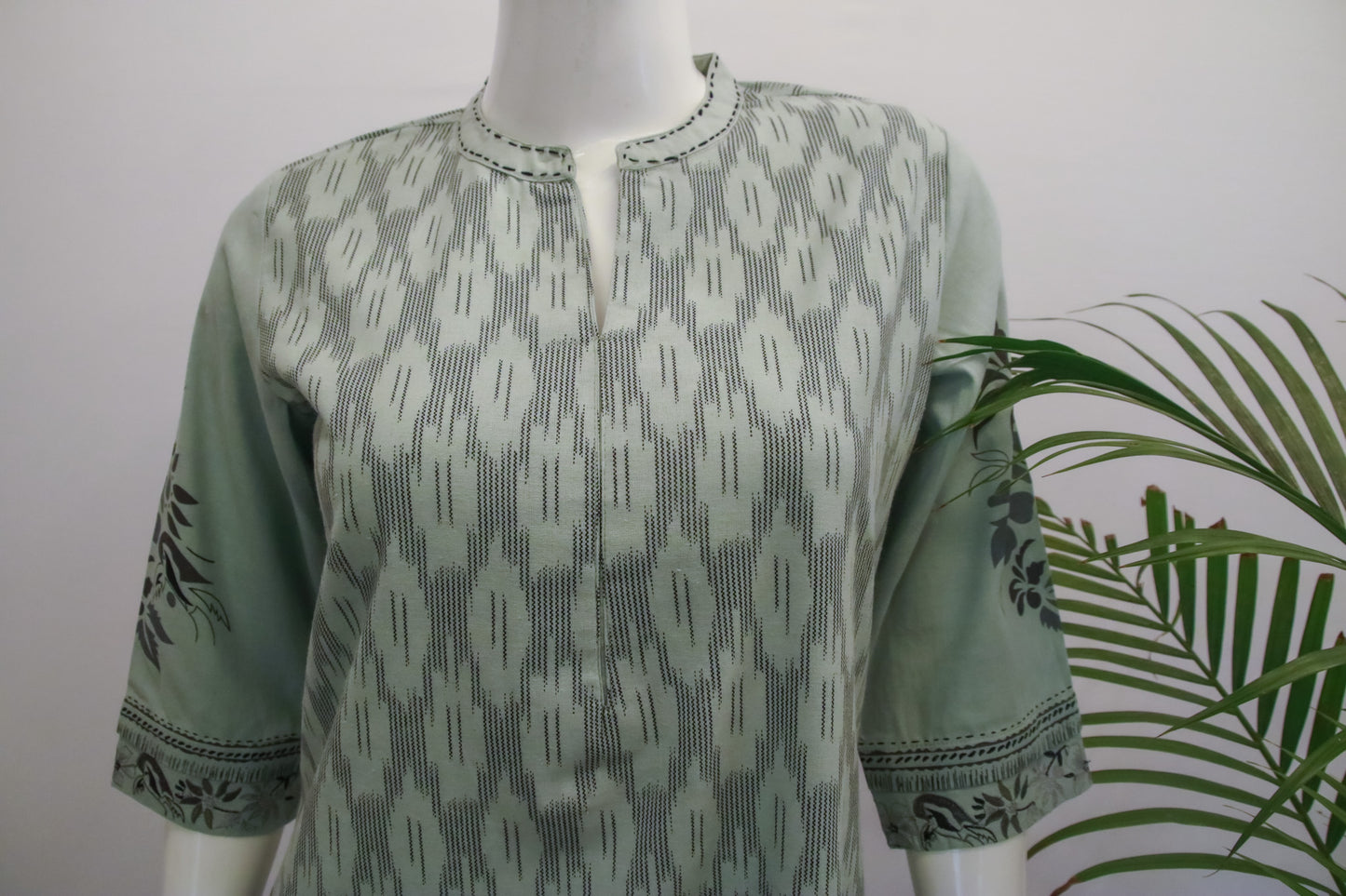 Green Dupatta Set
