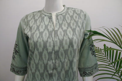 Green Dupatta Set