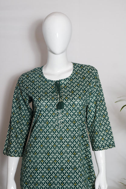 Green Top and Pant Set