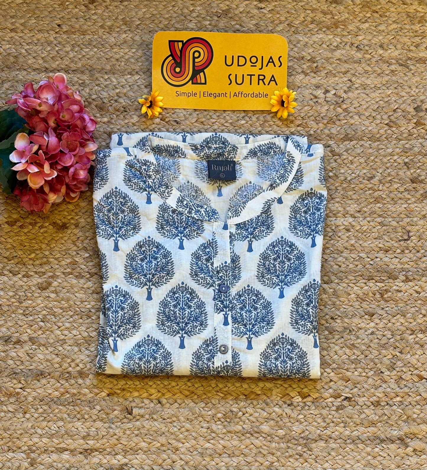 PS Block Print Cotton Kurti