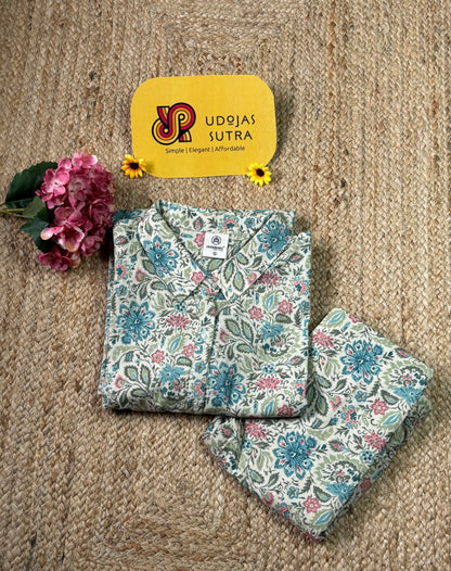 Light Green Shirt Co Ord Set