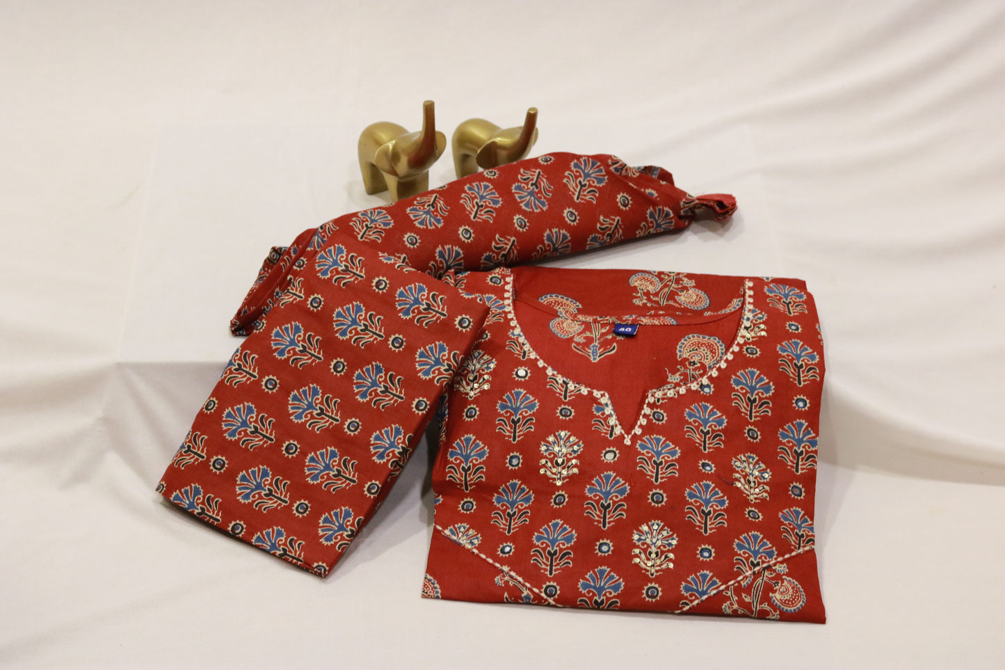 Cotton Floral printed dupatta sets