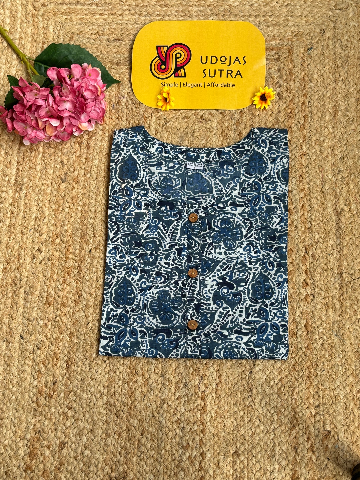 Jaipur Short Kurti - Blue