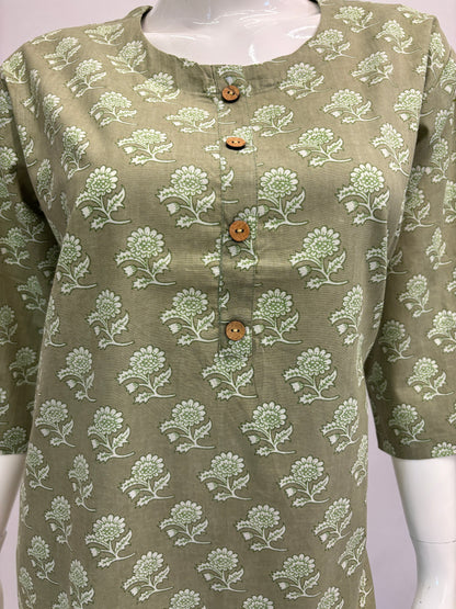 Jaipur Short Tunic - Green