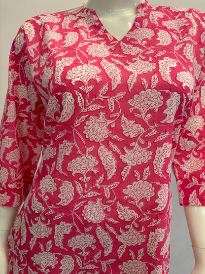 Jaipur Short Tunic - Pink