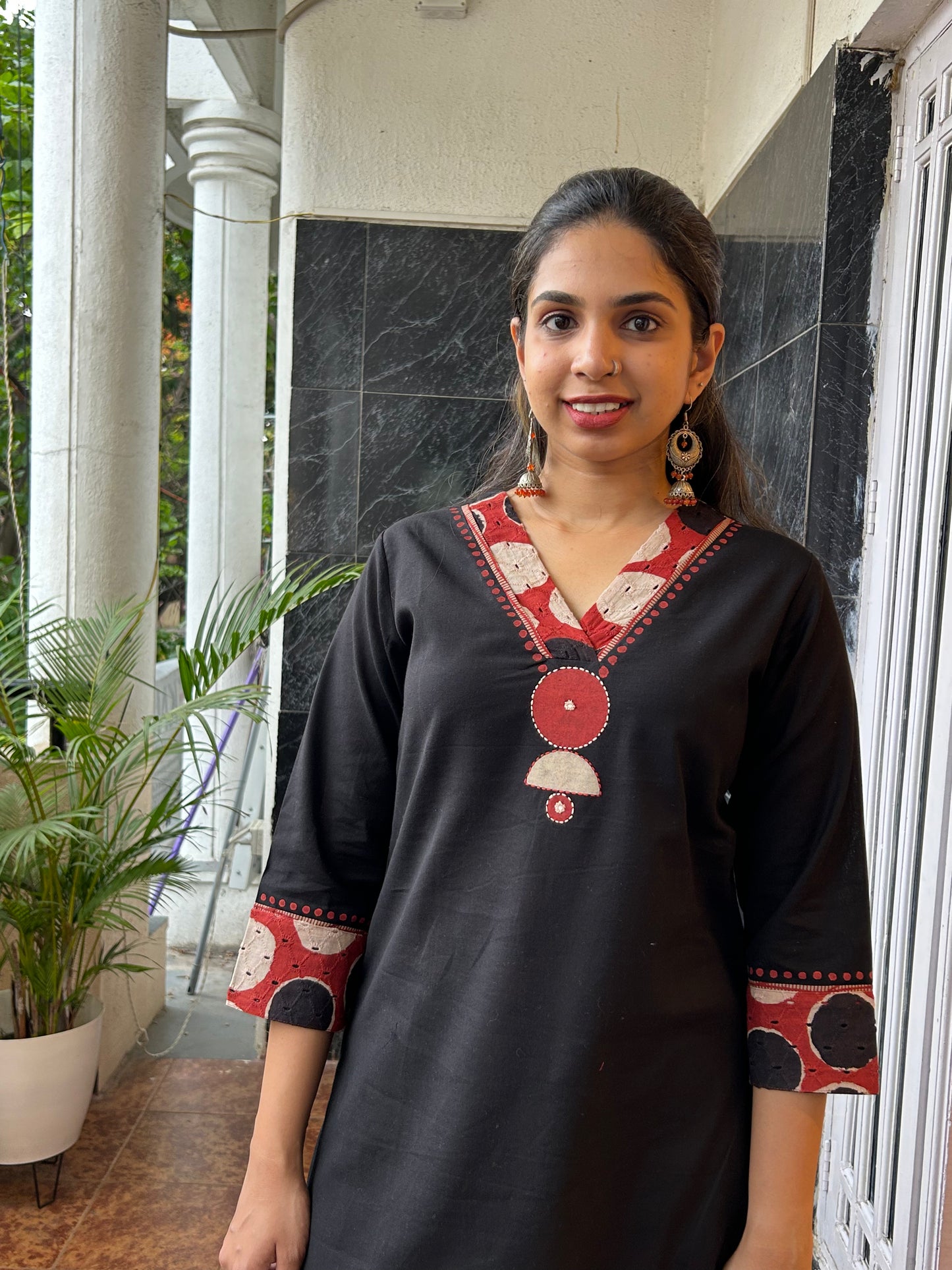Cotton Black Kurti