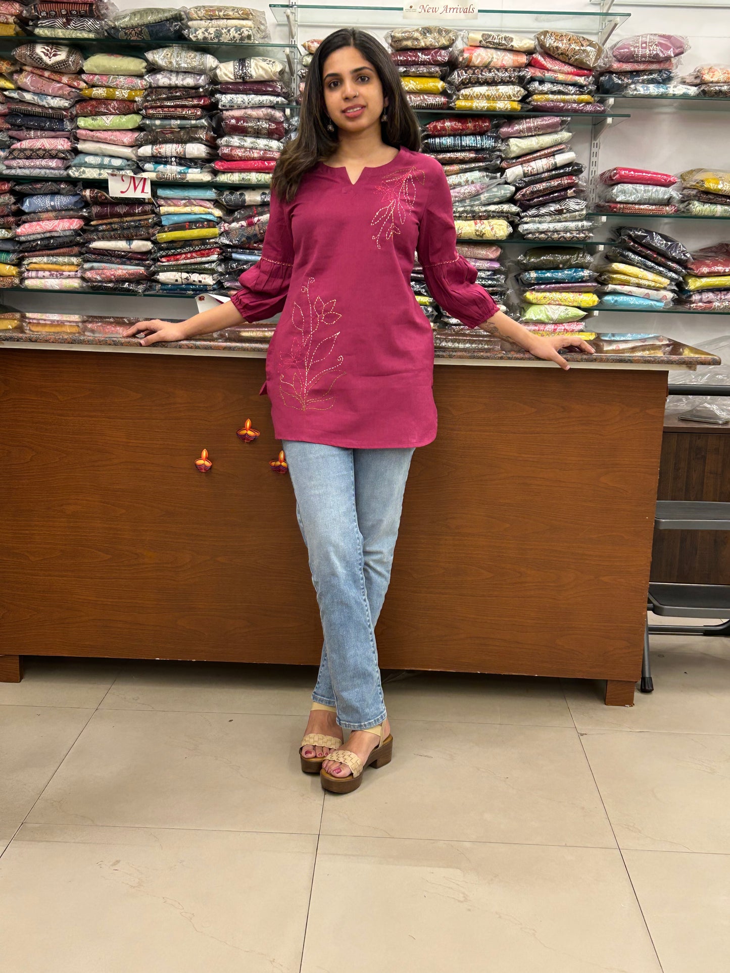 Cotton Pink Short Top